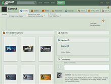 Tablet Screenshot of comet4.deviantart.com