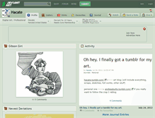 Tablet Screenshot of hacate.deviantart.com