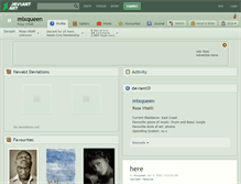 Tablet Screenshot of mixqueen.deviantart.com