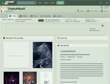 Tablet Screenshot of cheekykittyad.deviantart.com