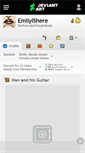 Mobile Screenshot of emilyishere.deviantart.com