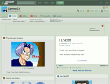 Tablet Screenshot of camron23.deviantart.com
