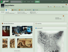 Tablet Screenshot of electricrainx.deviantart.com