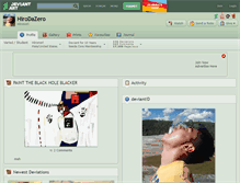 Tablet Screenshot of hirodazero.deviantart.com
