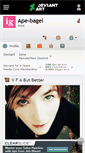 Mobile Screenshot of ape-bagel.deviantart.com