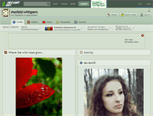 Tablet Screenshot of morbid-whispers.deviantart.com