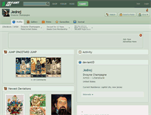Tablet Screenshot of jedrej.deviantart.com