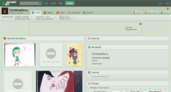 Desktop Screenshot of christinaperry.deviantart.com