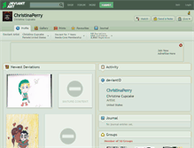 Tablet Screenshot of christinaperry.deviantart.com