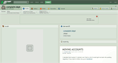 Desktop Screenshot of complaint-dept.deviantart.com