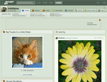 Tablet Screenshot of irishraine.deviantart.com