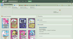 Desktop Screenshot of ponycardgame.deviantart.com