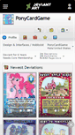 Mobile Screenshot of ponycardgame.deviantart.com