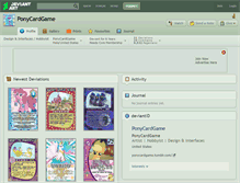 Tablet Screenshot of ponycardgame.deviantart.com
