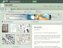 Tablet Screenshot of color-cat65.deviantart.com