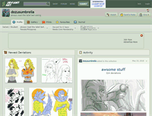 Tablet Screenshot of dozusumbrella.deviantart.com