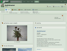 Tablet Screenshot of deathdreamer.deviantart.com