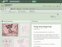 Tablet Screenshot of carbonek13.deviantart.com