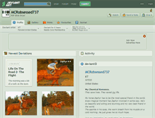 Tablet Screenshot of mcrobsessed737.deviantart.com