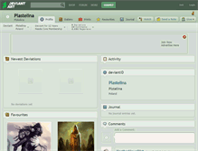 Tablet Screenshot of plastelina.deviantart.com