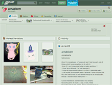 Tablet Screenshot of annabloem.deviantart.com