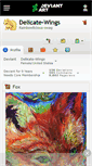 Mobile Screenshot of delicate-wings.deviantart.com