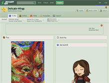 Tablet Screenshot of delicate-wings.deviantart.com