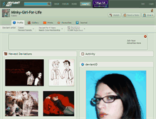 Tablet Screenshot of minky-girl-for-life.deviantart.com