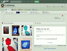 Tablet Screenshot of l1vethedream.deviantart.com