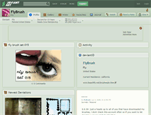Tablet Screenshot of flybrush.deviantart.com