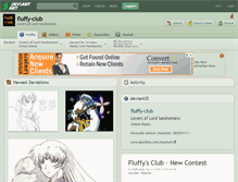 Tablet Screenshot of fluffy-club.deviantart.com