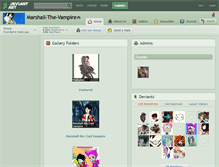 Tablet Screenshot of marshall-the-vampire.deviantart.com