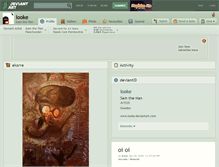 Tablet Screenshot of looke.deviantart.com