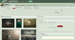 Desktop Screenshot of cezarius.deviantart.com