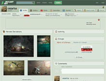 Tablet Screenshot of cezarius.deviantart.com