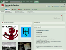 Tablet Screenshot of commanderrandom.deviantart.com