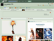 Tablet Screenshot of fiercedeity1770.deviantart.com