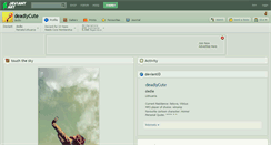 Desktop Screenshot of deadlycute.deviantart.com