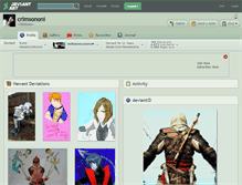 Tablet Screenshot of crimsononi.deviantart.com