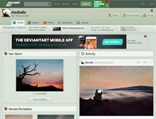 Tablet Screenshot of alexbalix.deviantart.com
