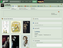 Tablet Screenshot of loriruru.deviantart.com
