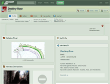 Tablet Screenshot of destiny-rose.deviantart.com