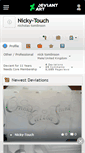 Mobile Screenshot of nicky-touch.deviantart.com