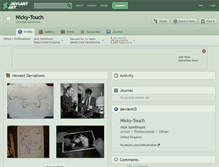 Tablet Screenshot of nicky-touch.deviantart.com