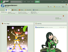 Tablet Screenshot of gemguardianzero.deviantart.com