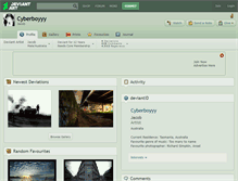 Tablet Screenshot of cyberboyyy.deviantart.com