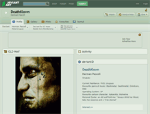Tablet Screenshot of deathklown.deviantart.com