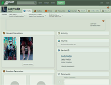 Tablet Screenshot of ladynadja.deviantart.com
