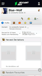 Mobile Screenshot of blue--wolf.deviantart.com