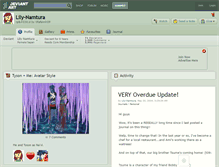 Tablet Screenshot of lily-namtura.deviantart.com